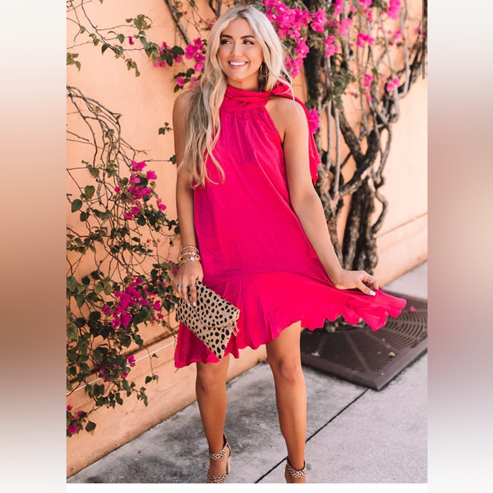 Pink Shift Dress